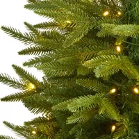 Nearly Natural 4 Foot Fir With 150 Clear Led Lights Pre-Lit Christmas Tree