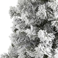 Nearly Natural Foot West Virginia Flocked Fir Christmas Tree