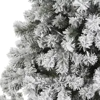 Nearly Natural Foot West Virginia Flocked Fir Christmas Tree