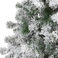 Nearly Natural 8 Foot Rock Springs Flocked Spruce Christmas Tree