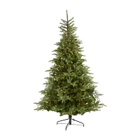 Nearly Natural 8 Foot North Carolina Spruce With 1303 Bendable Branches And 650 Clear Lights Pre-Lit Christmas Tree