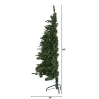 Nearly Natural 5 Foot Grand Teton Spruce With 514 Bendable Branches And 120 Clear Led Lights Pre-Lit Christmas Tree