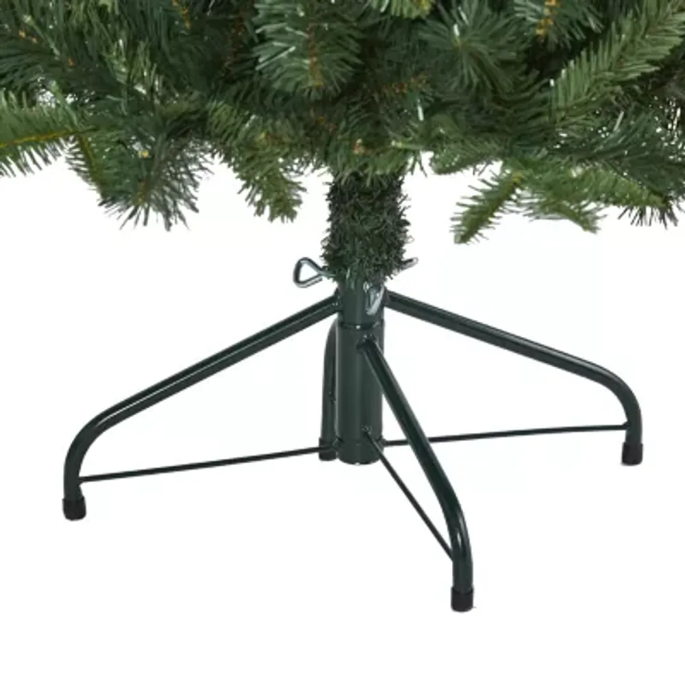 Nearly Natural 5 Foot Grand Teton Spruce With 514 Bendable Branches And 120 Clear Led Lights Pre-Lit Christmas Tree