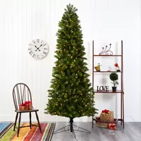 Nearly Natural 8 Foot Spruce With 1294 Bendable Branches And 600 Warm White (Multifunction) Led Lights Pre-Lit Christmas Tree