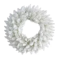 Nearly Natural 18" Spruce Indoor Pre-Lit Christmas Wreath