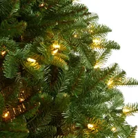 Nearly Natural 6 Foot South Carolina Spruce With 1908 Bendable Branches And 400 White Warm Lights Pre-Lit Christmas Tree