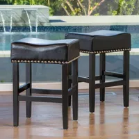 Laramie 2-pc. Counter Height Upholstered Bar Stool