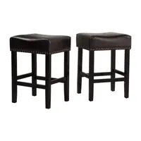 Laramie 2-pc. Counter Height Upholstered Bar Stool