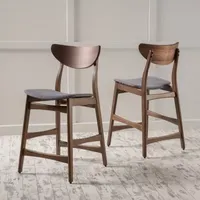 Gavin 2-pc. Counter Height Upholstered Bar Stool