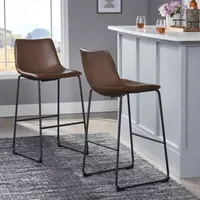 Cedric 2-pc. Upholstered Bar Stool