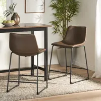 Cedric 2-pc. Counter Height Upholstered Bar Stool