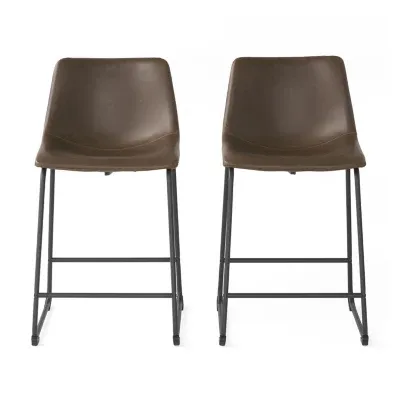 Cedric 2-pc. Counter Height Upholstered Bar Stool