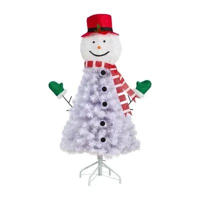 Nearly Natural Foot Snowman Christmas With Bendable Branches Christmas Tree