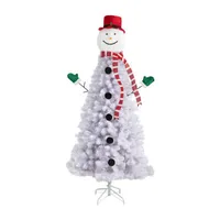 Nearly Natural 6.5ft. Snowman Christmas With 804 Bendable Branches 6 1/2 Foot Christmas Tree