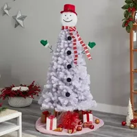 Nearly Natural 6.5ft. Snowman Christmas With 804 Bendable Branches 6 1/2 Foot Christmas Tree