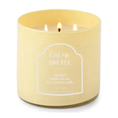 Distant Lands 14 Oz. 3 Wick Crème Brulee Jar Candle