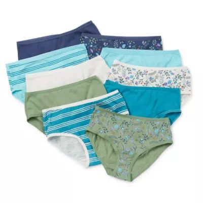 Thereabouts Cotton Little & Big Girls 10 Pack Brief Panty