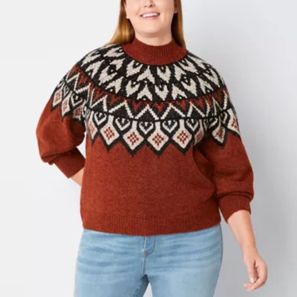 jcpenney womens plus sweaters