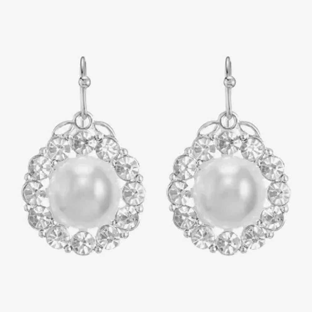 Monet Jewelry Simulated Pearl Drop Earrings