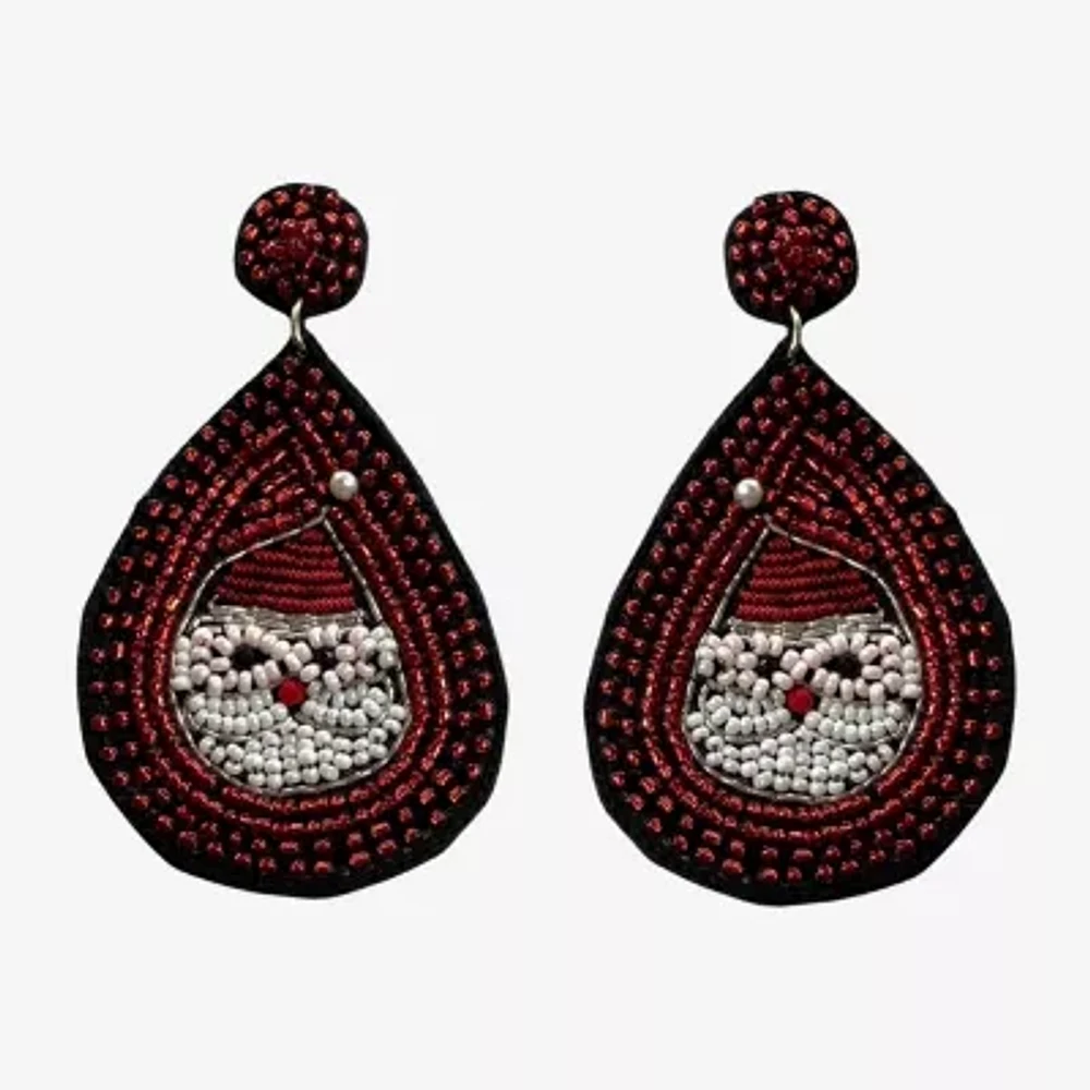 Bijoux Bar Santa Drop Earrings