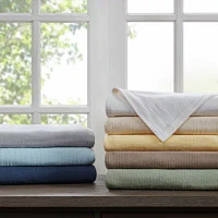 Premier Comfort Freshspun Basketweave Cotton Blanket