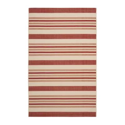 Safavieh Courtyard Collection Ercan Stripe Indoor/Outdoor Area Rug
