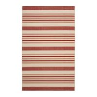 Safavieh Courtyard Collection Ercan Stripe Indoor/Outdoor Area Rug
