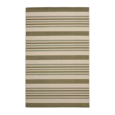 Safavieh Courtyard Collection Ercan Stripe Indoor/Outdoor Area Rug