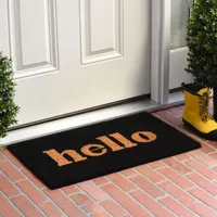 Calloway Mills Block Hello Outdoor Rectangular Doormat