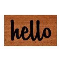 Calloway Mills Hello Coir Outdoor Rectangular Doormat