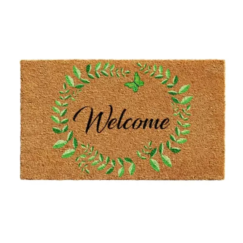 Calloway Mills Vine Wreath Outdoor Rectangular Doormat