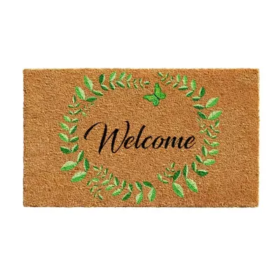 Calloway Mills Vine Wreath Outdoor Rectangular Doormats