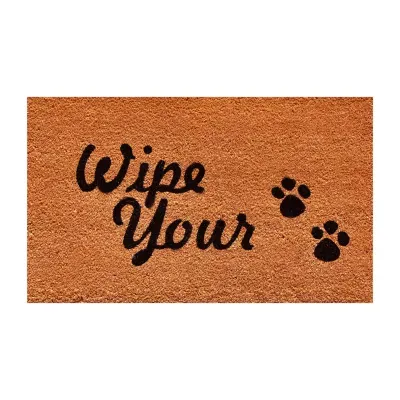 Calloway Mills Wipe Your Paws Outdoor Rectangular Doormat