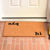 Calloway Mills Hi Bye Outdoor Rectangular Doormat