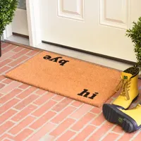 Calloway Mills Hi Bye Outdoor Rectangular Doormat