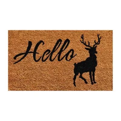 Calloway Mills Hello Elk Outdoor Rectangular Doormats