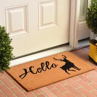 Calloway Mills Hello Elk Outdoor Rectangular Doormat