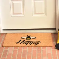 Calloway Mills Bee Happy Outdoor Rectangular Doormats