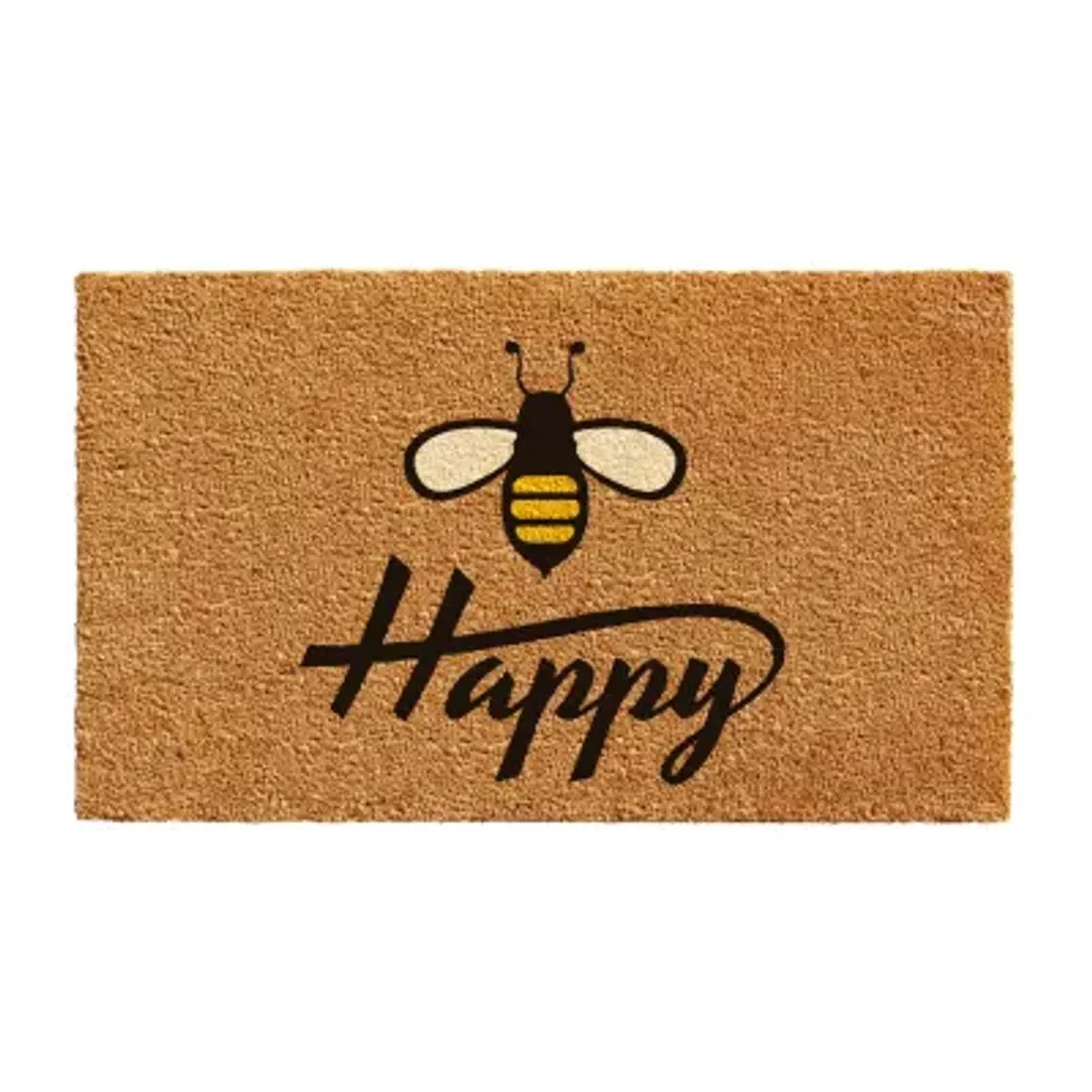 Calloway Mills Bee Happy Outdoor Rectangular Doormat