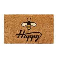 Calloway Mills Bee Happy Outdoor Rectangular Doormat