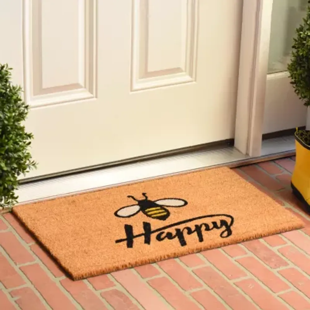 Calloway Mills Bee Happy Outdoor Rectangular Doormats