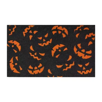 Calloway Mills Scary Pumpkins Outdoor Rectangular Doormat