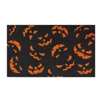 Calloway Mills Scary Pumpkins Outdoor Rectangular Doormats