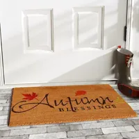 Calloway Mills Autumn Blessings Outdoor Rectangular Doormat