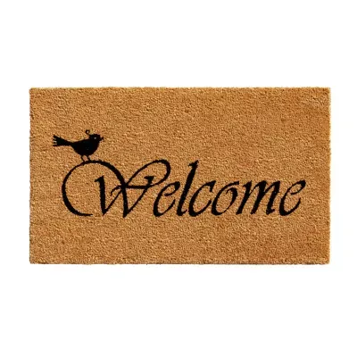 Calloway Mills Chirp Welcome Outdoor Rectangular Doormat