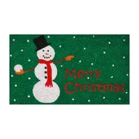 Calloway Mills Christmas Snowman Outdoor Rectangular Doormats