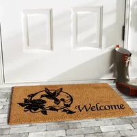 Calloway Mills Hummingbird Welcome Outdoor Rectangular Doormat