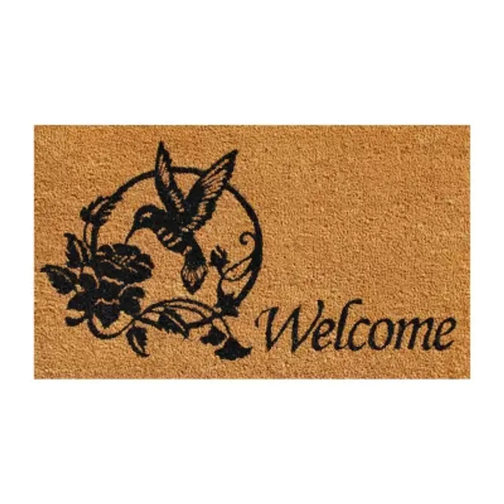 Calloway Mills Hummingbird Welcome Outdoor Rectangular Doormat