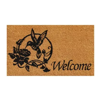 Calloway Mills Hummingbird Welcome Outdoor Rectangular Doormats