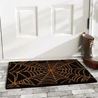 Calloway Mills Scary Web Outdoor Rectangular Doormat
